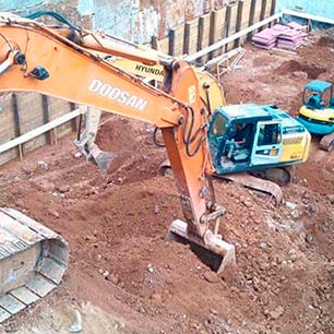Terraplenagem no Campo Belo